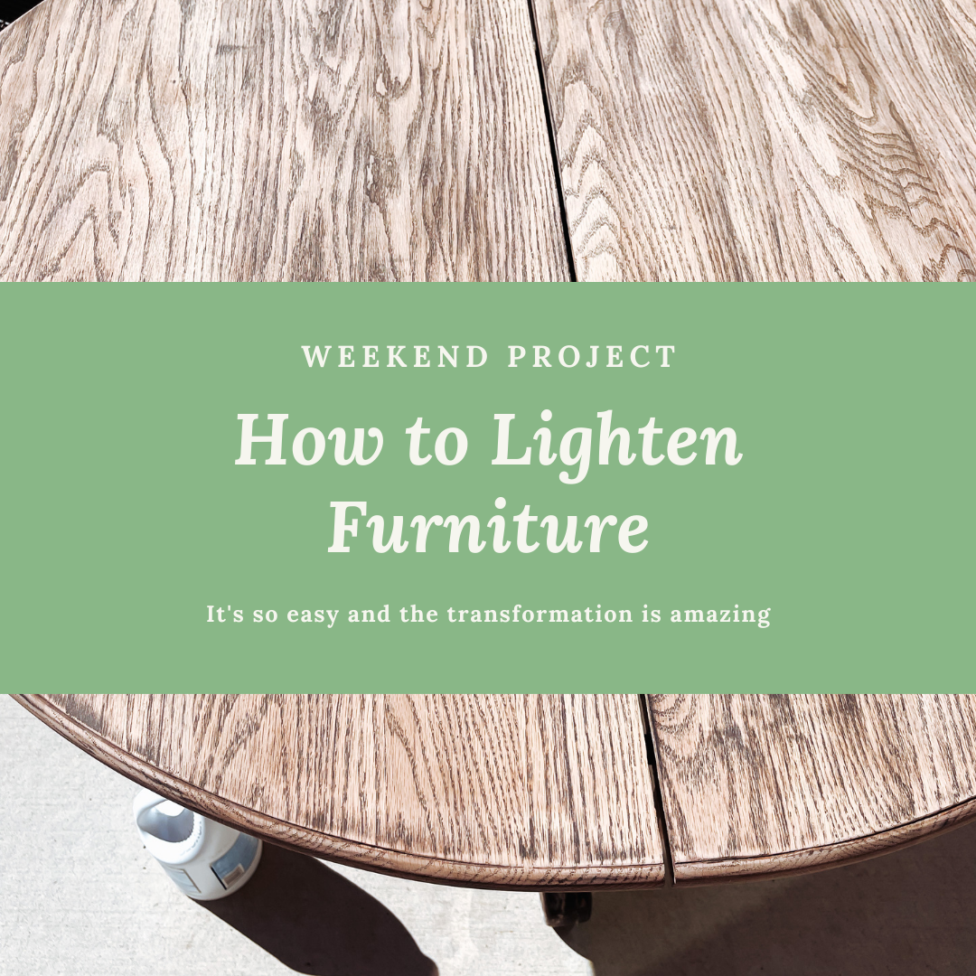 Weekend Project: Bleaching Furniture